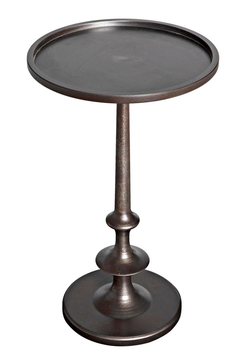 Terni Iron Round Side Table Side Tables LOOMLAN By Noir