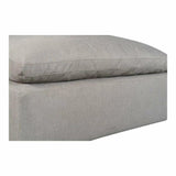 Terra Condo Grey Stain Resistant Performance Modular Ottoman Modular Components LOOMLAN By Moe's Home