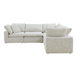 Terra Condo L-Shaped Polyester Upholstered Modular Sectional Modular Sofas LOOMLAN By Moe's Home