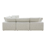 Terra Condo L-Shaped Polyester Upholstered Modular Sectional Modular Sofas LOOMLAN By Moe's Home