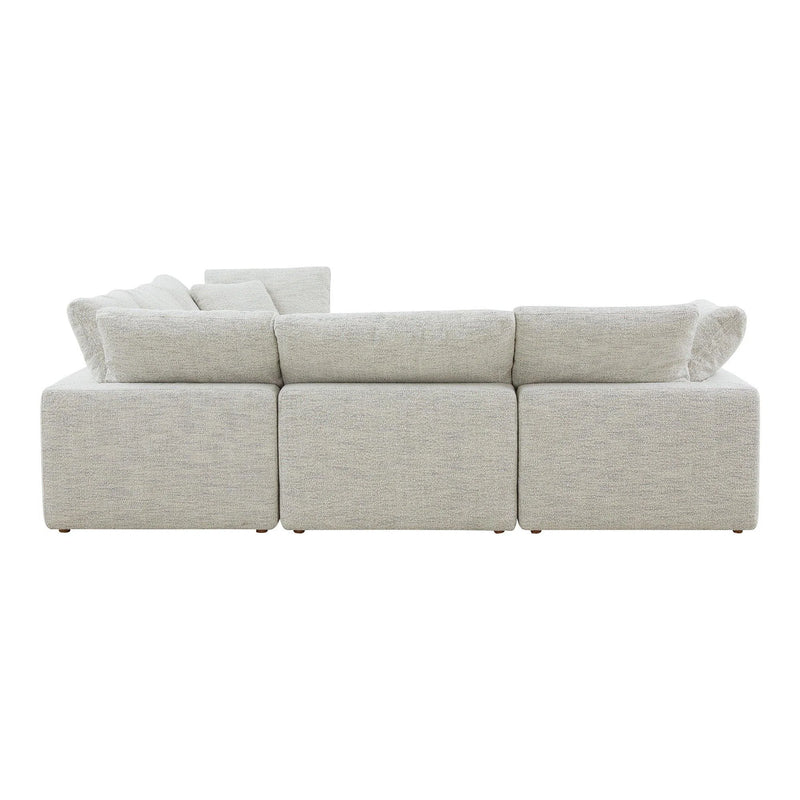 Terra Condo L-Shaped Polyester Upholstered Modular Sectional Modular Sofas LOOMLAN By Moe's Home