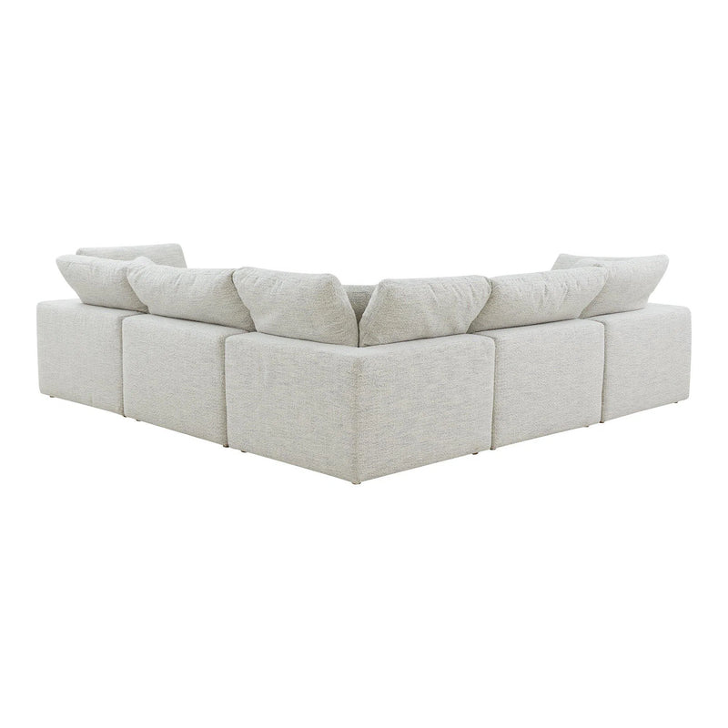 Terra Condo L-Shaped Polyester Upholstered Modular Sectional Modular Sofas LOOMLAN By Moe's Home