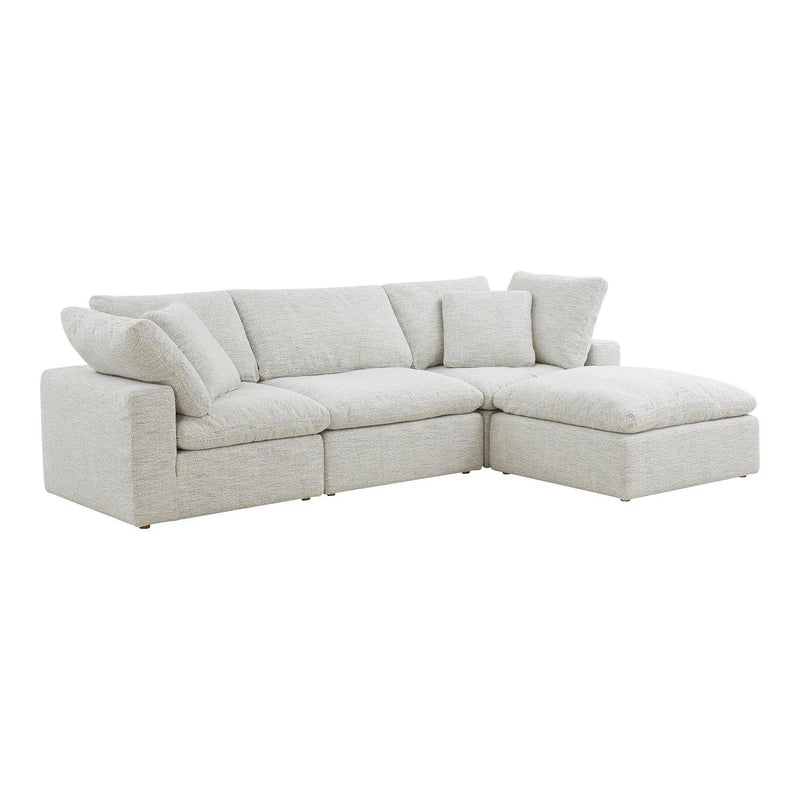 Terra Condo Polyester Upholstered Grey Lounge Modular Sectional Modular Sofas LOOMLAN By Moe's Home