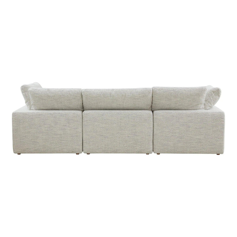 Terra Condo Polyester Upholstered Grey Lounge Modular Sectional Modular Sofas LOOMLAN By Moe's Home