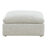 Terra Condo Polyester Upholstered Grey Ottoman Ottomans LOOMLAN By Moe's Home