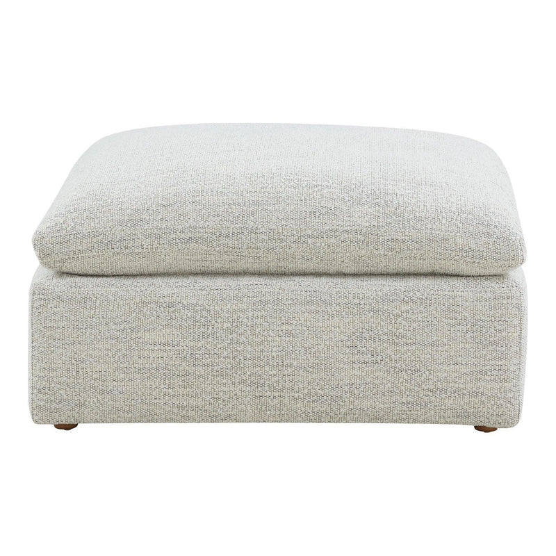 Terra Condo Polyester Upholstered Grey Ottoman Ottomans LOOMLAN By Moe's Home