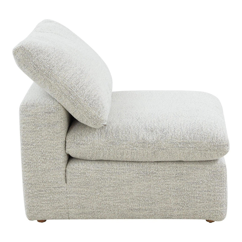 Terra Condo Polyester Upholstered Grey Slipper Chair Modular Sofas LOOMLAN By Moe's Home