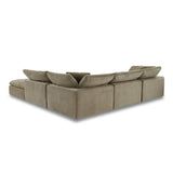 Terra Dream Polyester Upholstered Green Modular Sectional Modular Sofas LOOMLAN By Moe's Home