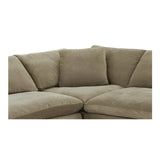 Terra L-Shaped Polyester Upholstered Modular Sectional Modular Sofas LOOMLAN By Moe's Home