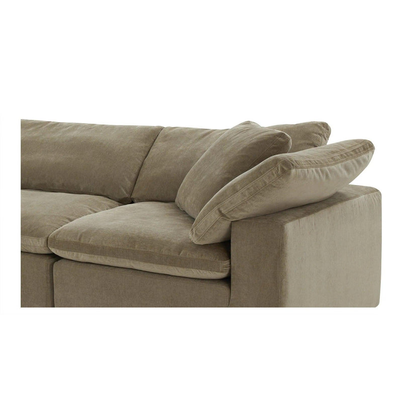 Terra L-Shaped Polyester Upholstered Modular Sectional Modular Sofas LOOMLAN By Moe's Home