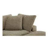 Terra Lounge Polyester Upholstered Green Modular Sectional Modular Sofas LOOMLAN By Moe's Home