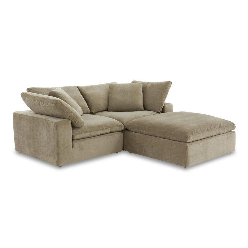 Terra Nook Polyester Upholstered Green Modular Sectional Modular Sofas LOOMLAN By Moe's Home