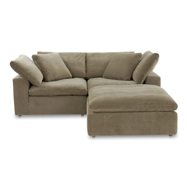 Terra Nook Polyester Upholstered Green Modular Sectional Modular Sofas LOOMLAN By Moe's Home