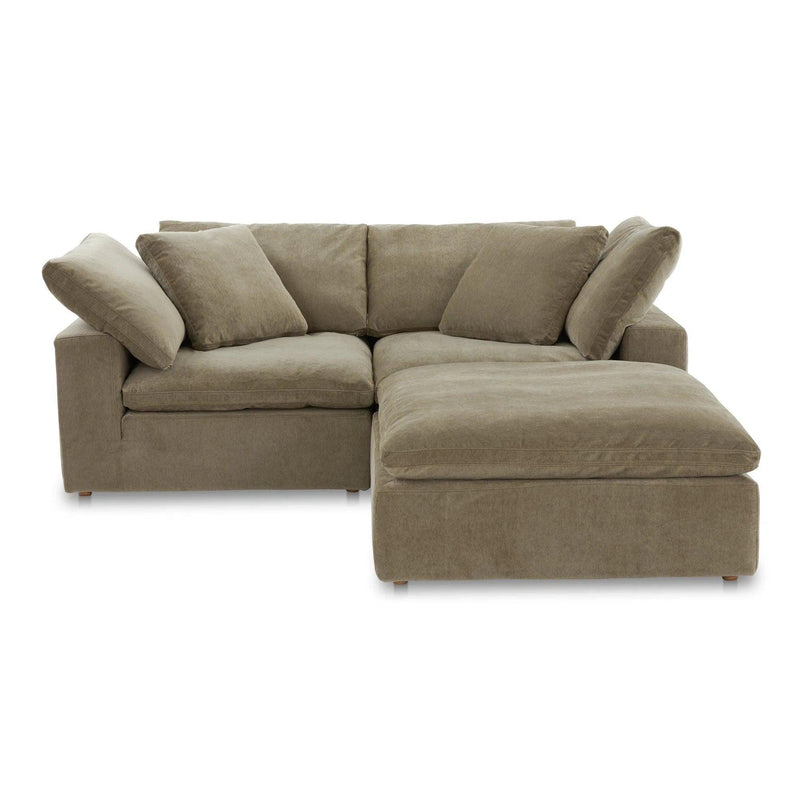 Terra Nook Polyester Upholstered Green Modular Sectional Modular Sofas LOOMLAN By Moe's Home