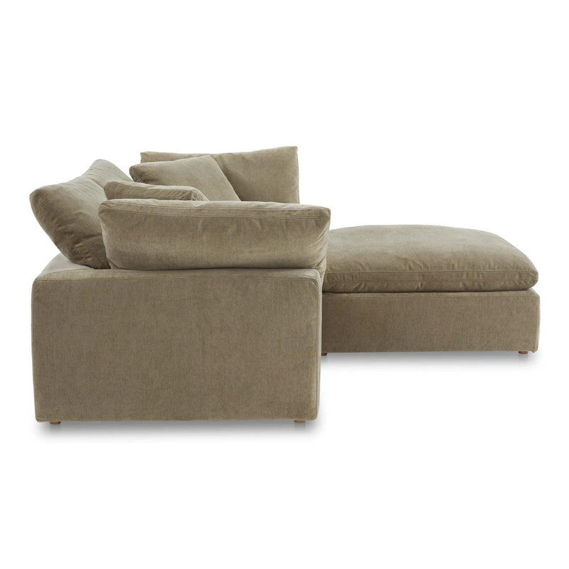 Terra Nook Polyester Upholstered Green Modular Sectional Modular Sofas LOOMLAN By Moe's Home