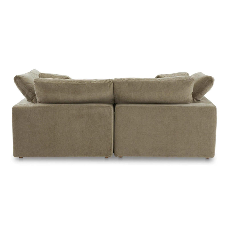 Terra Nook Polyester Upholstered Green Modular Sectional Modular Sofas LOOMLAN By Moe's Home