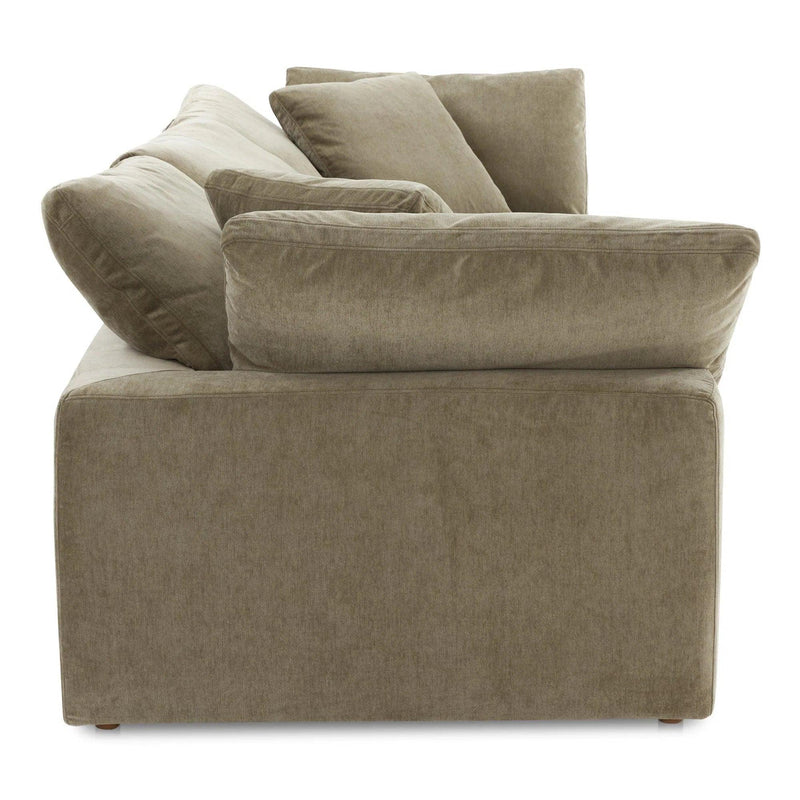 Terra Polyester and Wood Green Modular Sofa Modular Sofas LOOMLAN By Moe's Home