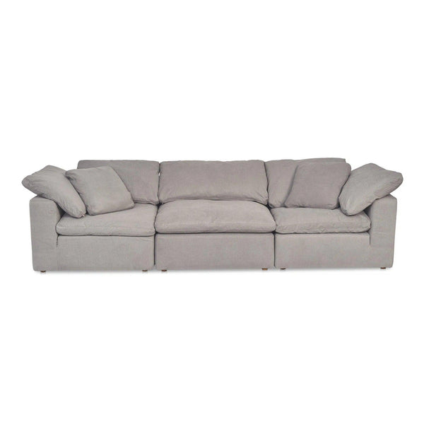 Terra Polyester and Wood Grey Modular Sofa Modular Sofas LOOMLAN By Moe's Home