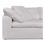 Terra Polyester and Wood Off-White Modular Sofa Modular Sofas LOOMLAN By Moe's Home