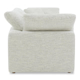 Terra Polyester Fabric and Wood Off-White Modular Sofa Modular Sofas LOOMLAN By Moe's Home