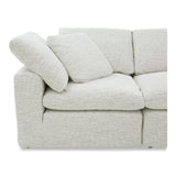 Terra Polyester Fabric and Wood Off-White Modular Sofa Modular Sofas LOOMLAN By Moe's Home