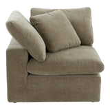 Terra Polyester Upholstered Green Corner Chair Modular Sofas LOOMLAN By Moe's Home