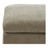 Terra Polyester Upholstered Green Ottoman Ottomans LOOMLAN By Moe's Home