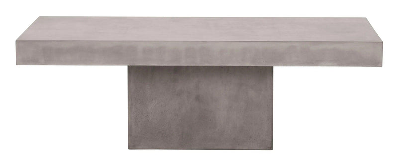 Terrace Concrete Coffee Table - Slate Gray Outdoor Coffee Table Outdoor Coffee Tables LOOMLAN By Seasonal Living