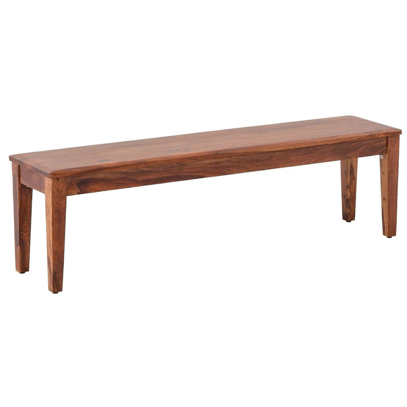 Terrill Reddish Brown Wood Dining Bench Dining Benches LOOMLAN By LOOMLAN