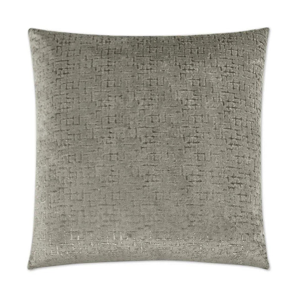 Tetris Charcoal Grey Throw Pillow With Insert Throw Pillows LOOMLAN By D.V. Kap