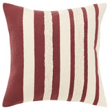 Textured Stripes Down Filled Decorative Throw Pillow Cover Throw Pillows LOOMLAN By LOOMLAN