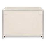 Textures Commode White 3 Drawers Chest Chests LOOMLAN By Sarreid