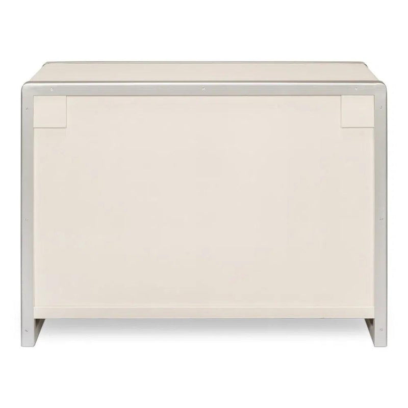 Textures Commode White 3 Drawers Chest Chests LOOMLAN By Sarreid