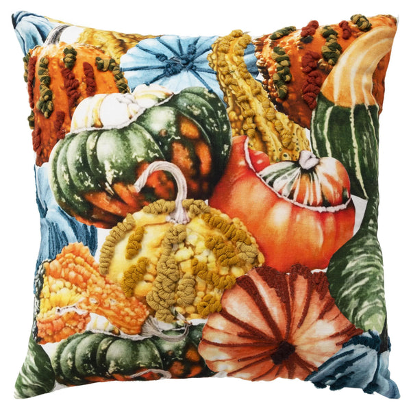 Thanksgiving Multicolor Throw Pillow Zoey Throw Pillows LOOMLAN By LOOMLAN