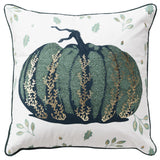 Thanksgiving Pumpkin Pillow Green Adam Throw Pillows LOOMLAN By LOOMLAN