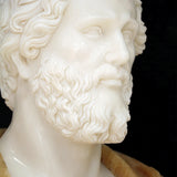 Thanos Marble Bust Sculpture Statues & Sculptures LOOMLAN By Currey & Co