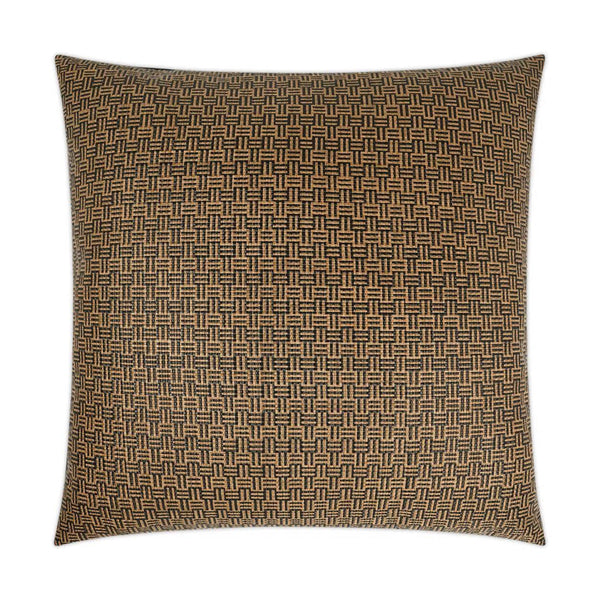 Thatchwork Safari Geometric Brown Large Throw Pillow With Insert Throw Pillows LOOMLAN By D.V. Kap