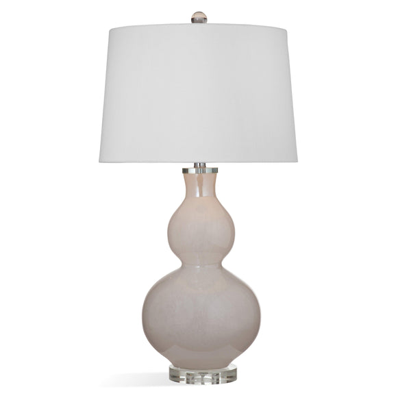 Thayer Glass White Table Lamp Table Lamps LOOMLAN By Bassett Mirror