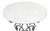 The French Iron And Marble Round Bistro Table Dining Tables LOOMLAN By Sarreid