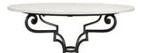 The French Iron And Marble Round Bistro Table Dining Tables LOOMLAN By Sarreid