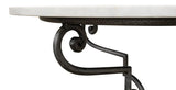 The French Iron And Marble Round Bistro Table Dining Tables LOOMLAN By Sarreid