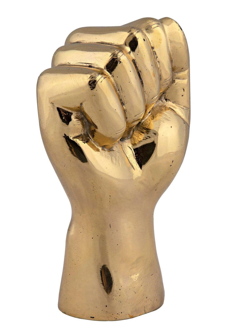 The Solidarity Fist Antique Brass Sculpture Statues & Sculptures LOOMLAN By Noir