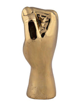 The Solidarity Fist Antique Brass Sculpture Statues & Sculptures LOOMLAN By Noir