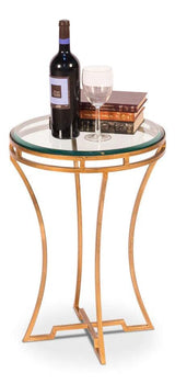 The Wine Money Table Round End Table Side Tables LOOMLAN By Sarreid