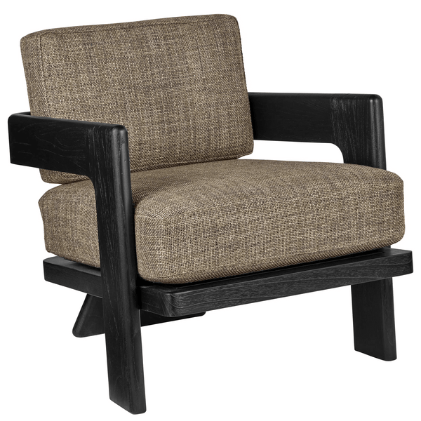 Theo Lounge Chair, Rig Otter Club Chairs LOOMLAN By Currey & Co