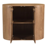 Theo Natural Wood Cabinet Accent Cabinets LOOMLAN By Moe's Home