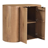 Theo Natural Wood Cabinet Accent Cabinets LOOMLAN By Moe's Home