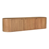 Theo Natural Wood Media Bench TV Stands & Media Centers LOOMLAN By Moe's Home