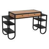 Thomson Wood and Steel Desk Home Office Desks LOOMLAN By Noir