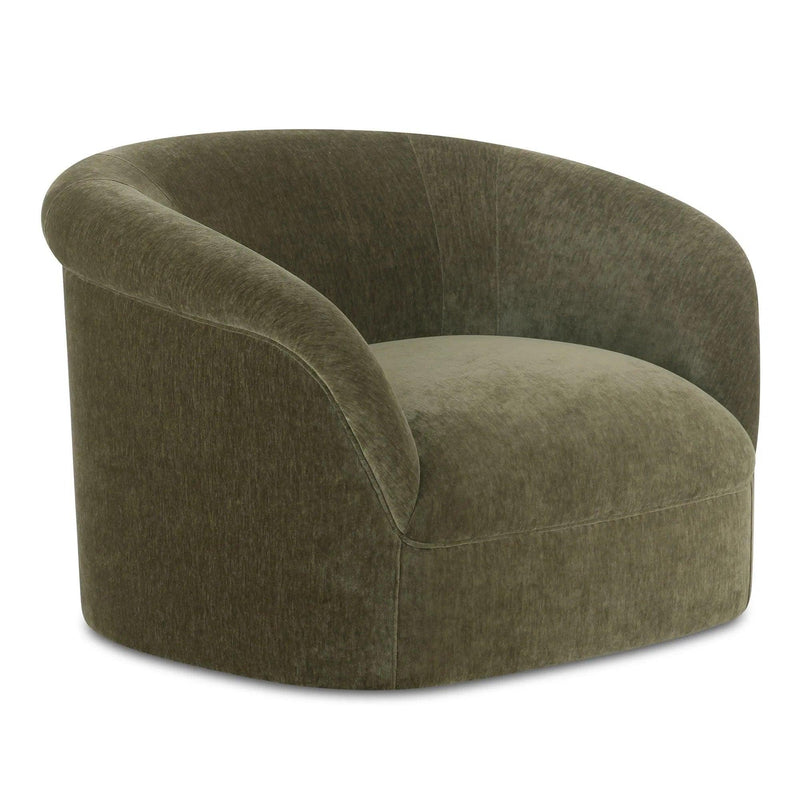 Thora Polyester Upholstered Lounge Armchair Lounge Chairs LOOMLAN By Moe's Home